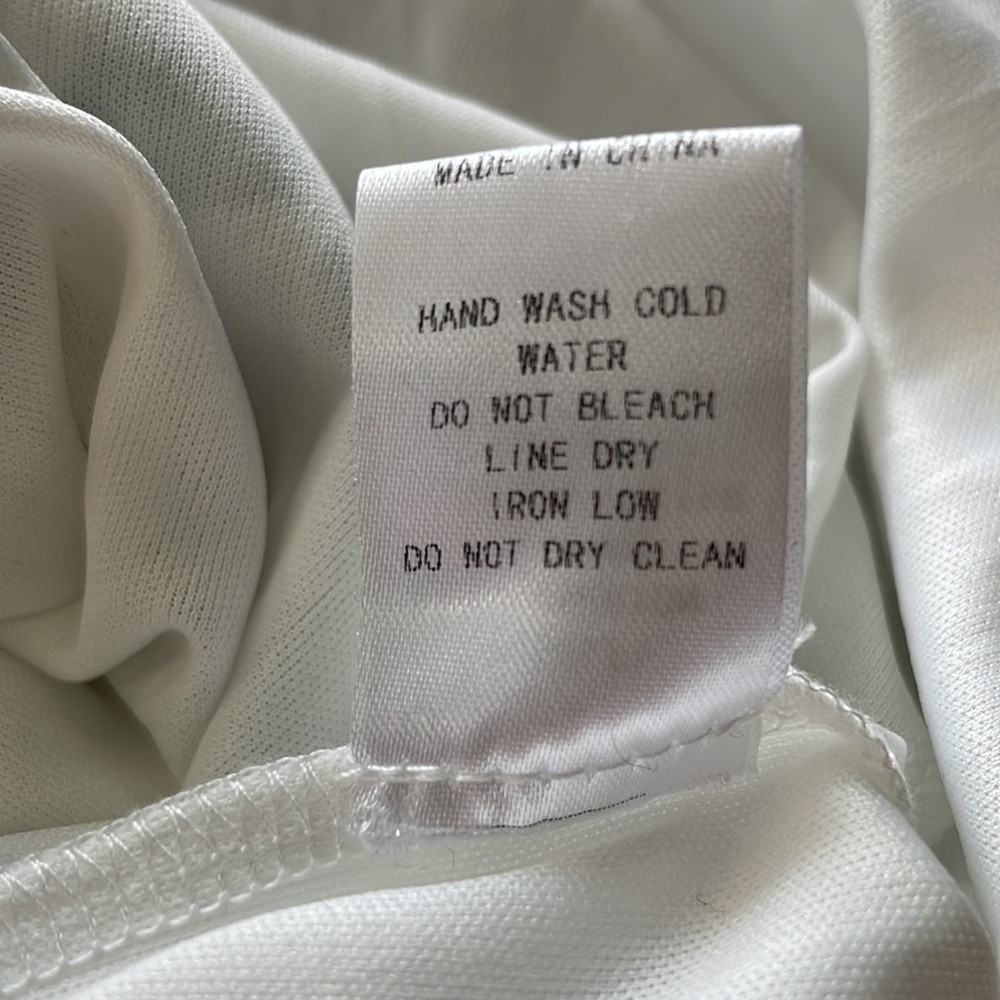 Favlux Fashion White Stretchy Floral Maxi Dress with White Lining Med - Picture 12 of 12